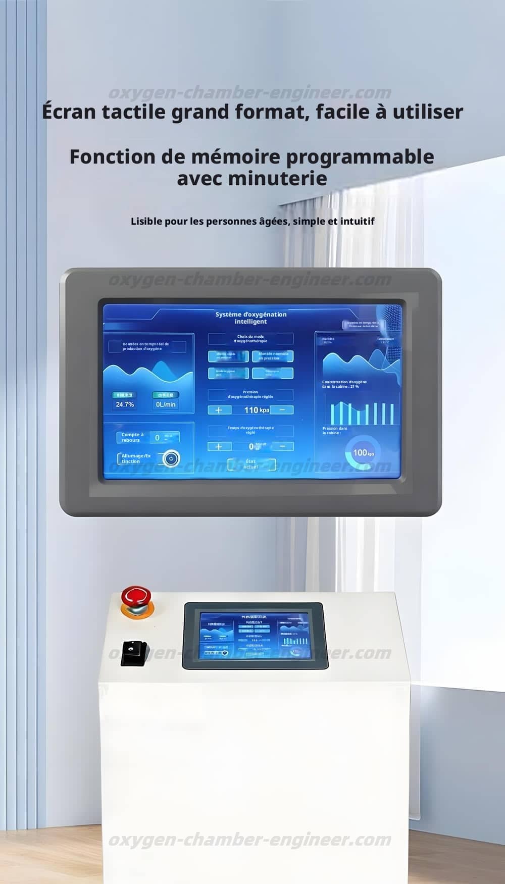 Cabine d'oxygène micro haute pression individuelle