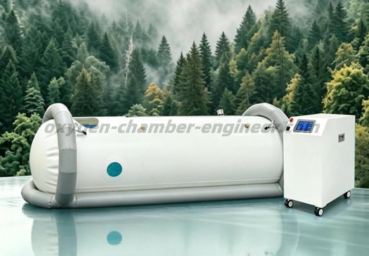OA-100 single person air column horizontal soft micro hyperbaric oxygen chamber