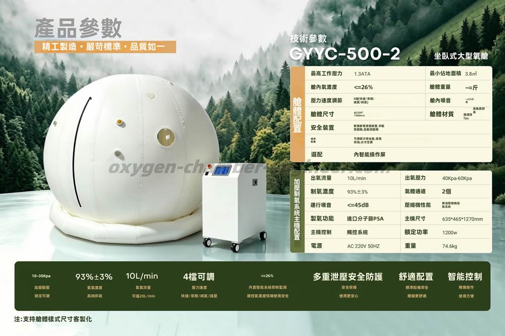 GYYC-500-2大型蒙古包軟體微高壓氧艙