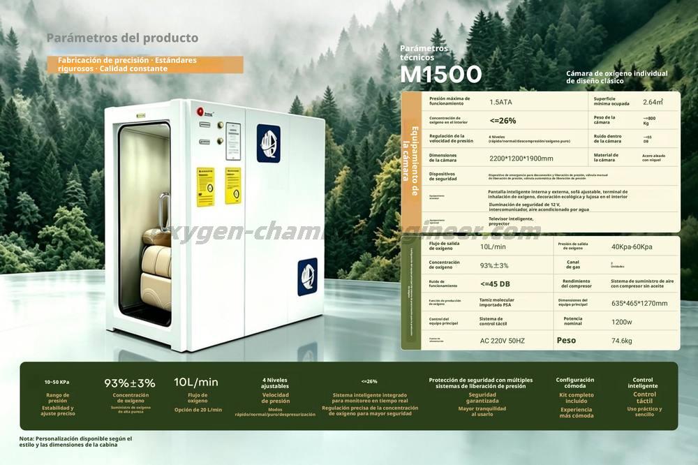 M1500 Classic individual Room micro hyperox Cabin