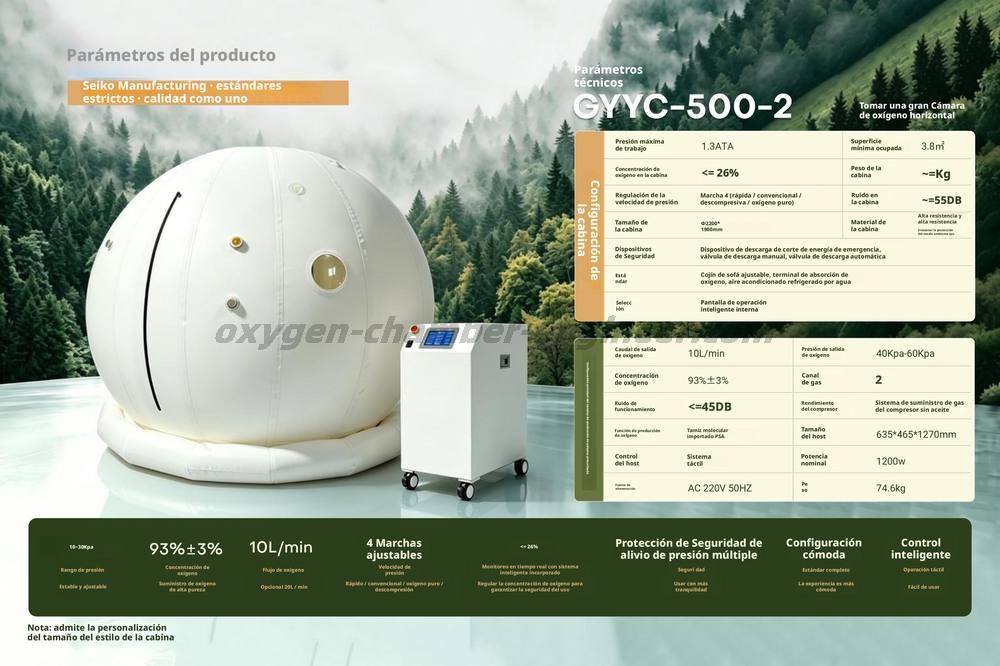 Gyyc - 500 - 2 gran software mongol micro cámara hiperbárica