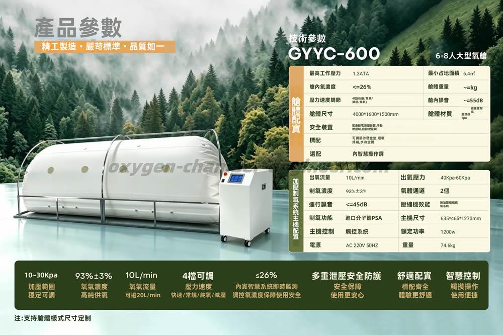 GYYC-600超大型帳篷軟體微高壓氧艙