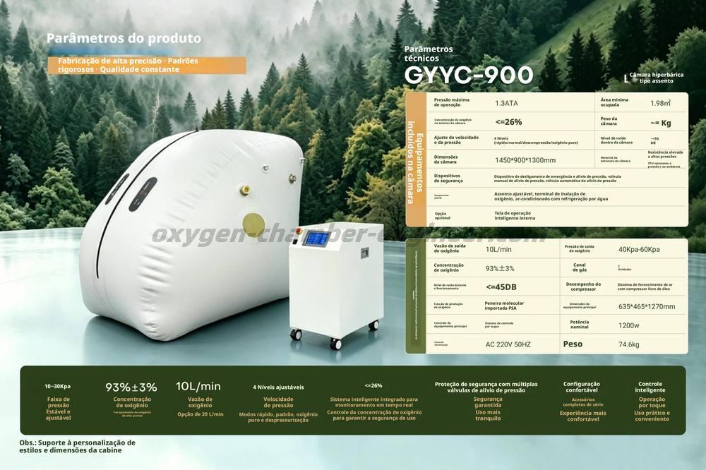 GYYC-900 Cámara de oxigênio micro-alta pressão tipo L