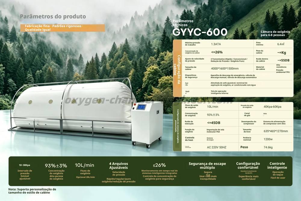 GYYC-600 Cámara de oxigênio micro-alta pressão de software de tenda super grande