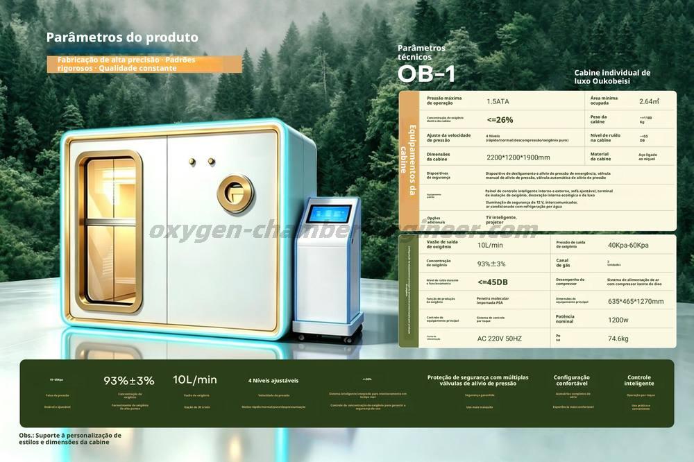 OB-1 Cámara de oxigênio de alta pressão